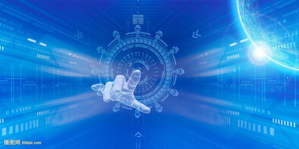 科技banner素材背景海報