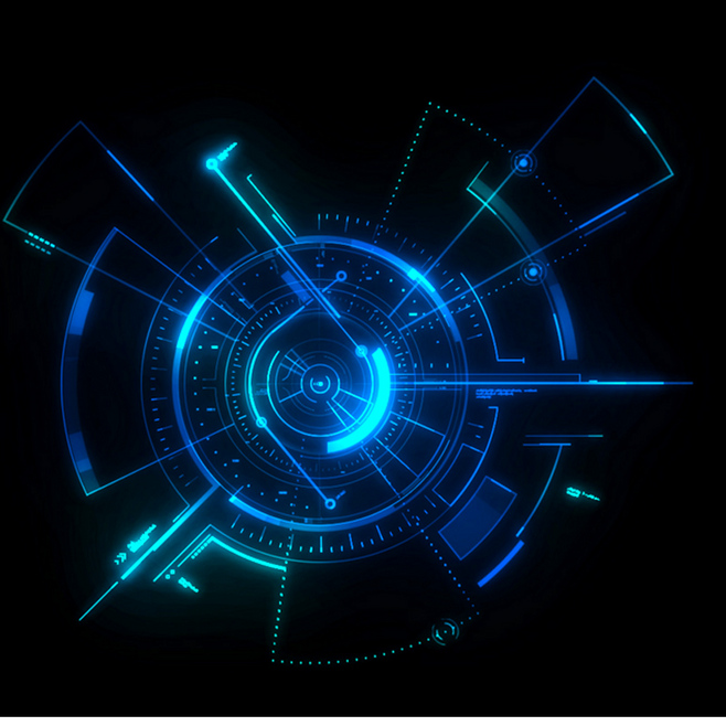 科技感圓形UI背景的設(shè)計與應(yīng)用